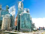 Das Business-Viertel in Moskau. Mega fortschrittlich… Das Business-Viertel in Moskau. Mega fortschrittlich...